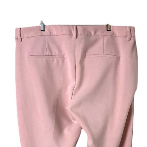 Old Navy Harper Pants Ankle Mid Rise Slim Fit Stretch Pink Rose Women’s Size 16 - Picture 4 of 7